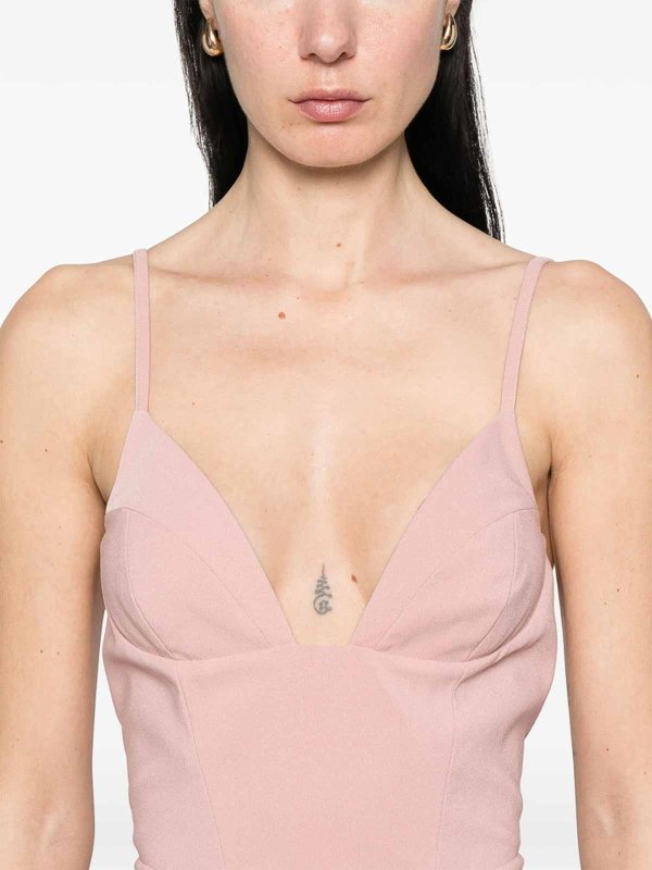 The Best Shops DSQUARED2: ニーレングスドレス - 膝丈ドレス - ヌードカラー