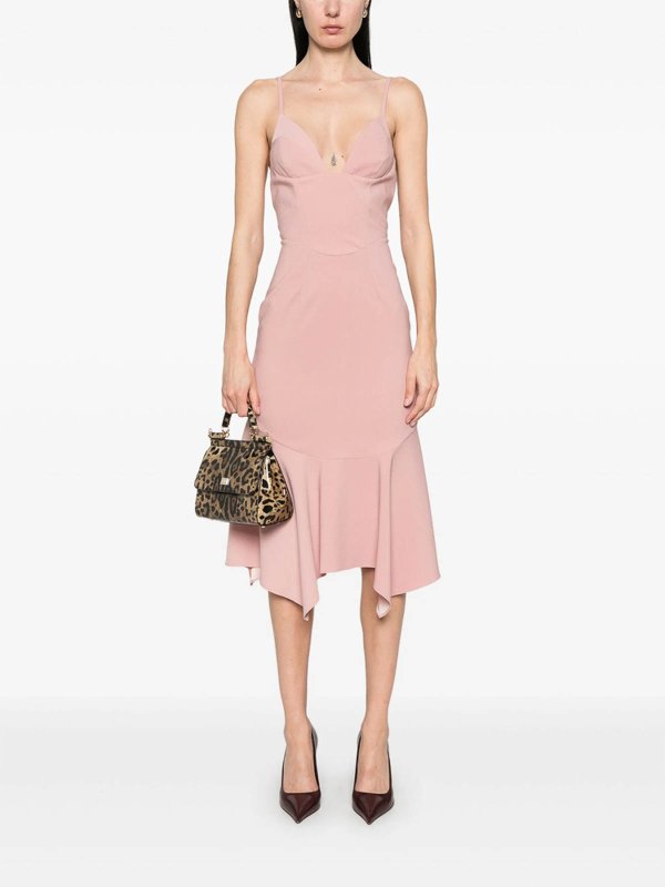 膝丈ドレス - ヌードカラー shop online: DSQUARED2