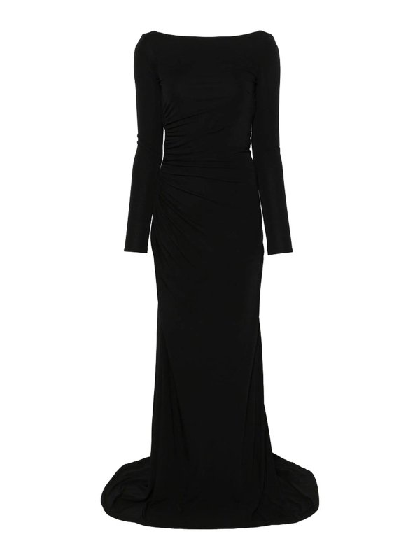 ELISABETTA FRANCHI: ニーレングスドレス - 膝丈ドレス - 黒