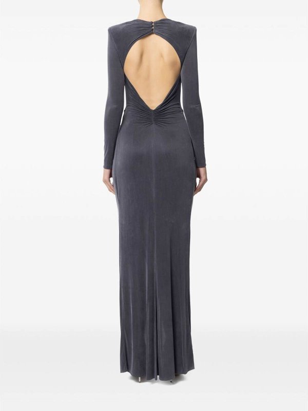 膝丈ドレス - グレー shop online: ELISABETTA FRANCHI