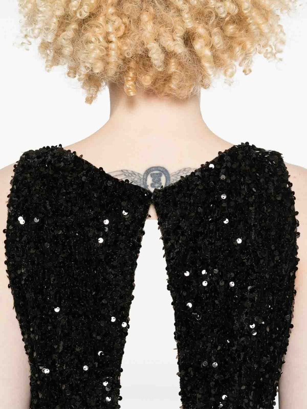 ELISABETTA FRANCHI: Knielange Kleider online - Knielanges Kleid - Schwarz