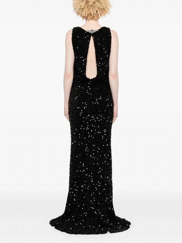 The Best Shops ELISABETTA FRANCHI: Knielange Kleider - Knielanges Kleid - Schwarz