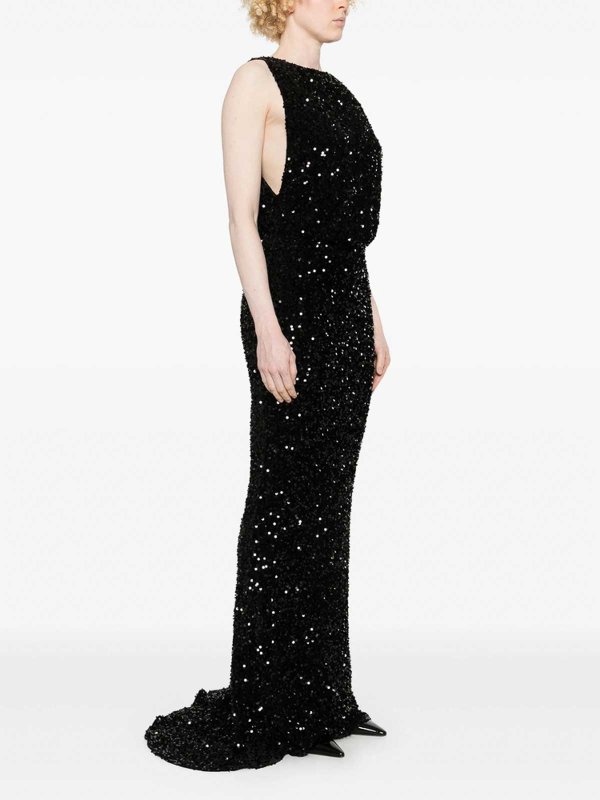 Knielanges Kleid - Schwarz shop online: ELISABETTA FRANCHI