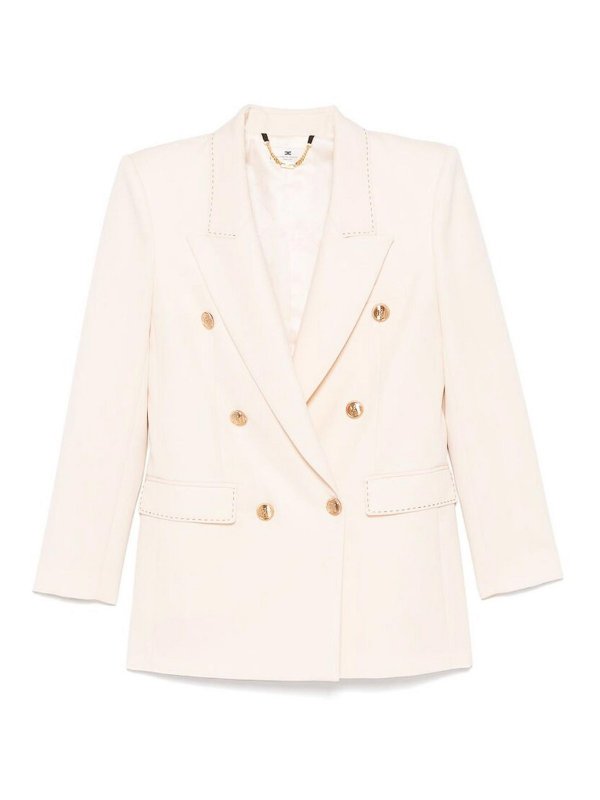 ELISABETTA FRANCHI: カジュアルジャケット - カジュアルジャケット - ベージュ