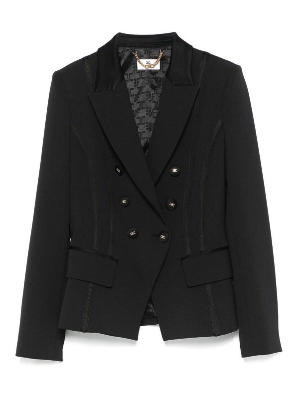 ELISABETTA FRANCHI: Vestes casuals - Veste Casual - Noir