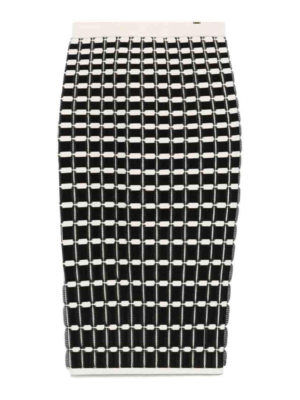 ELISABETTA FRANCHI: Knielange und Midi Röcke - Midirock - Schwarz