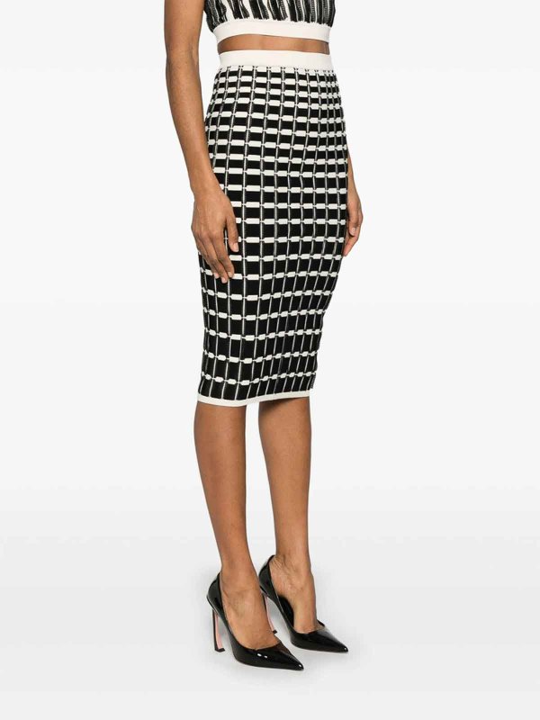 ELISABETTA FRANCHI: Knielange und Midi Röcke online - Midirock - Schwarz