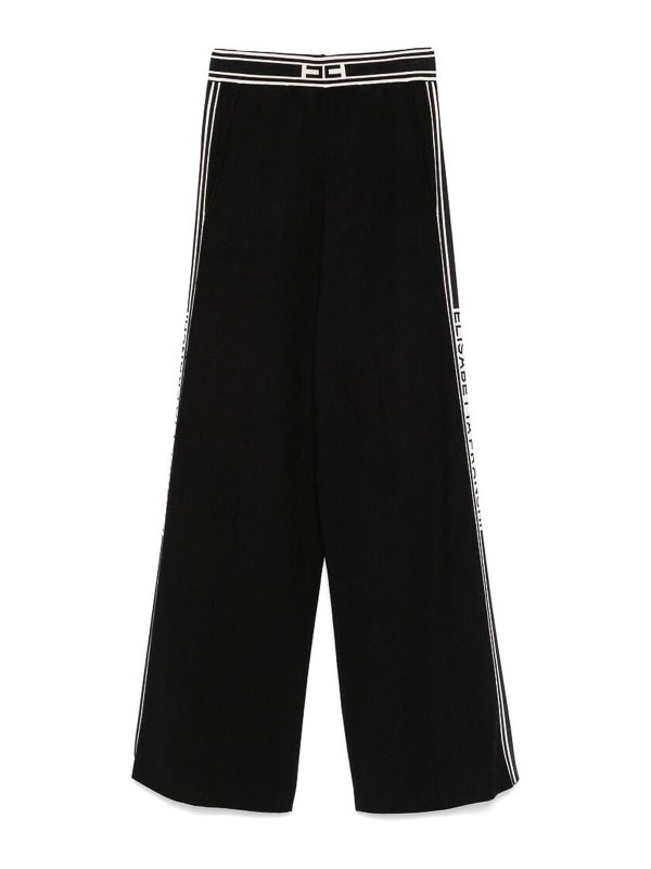 ELISABETTA FRANCHI: Casual Hosen - Casual Hose - Schwarz
