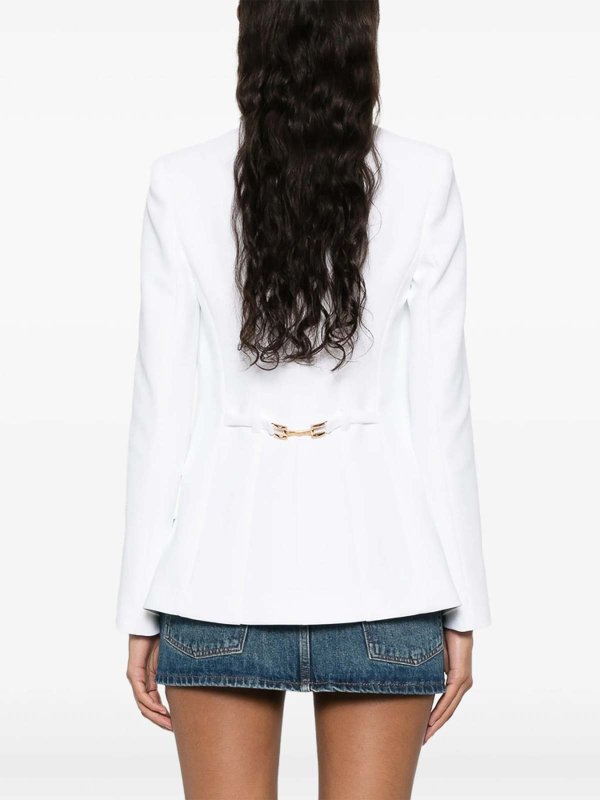 The Best Shops ELISABETTA FRANCHI: Knielange Kleider - Knielanges Kleid - Weiß