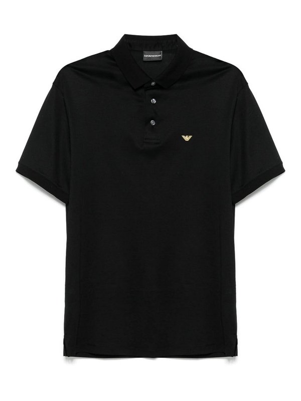 EMPORIO ARMANI: Suéteres con cuello pico - Suéter Cuello Redondo - Negro