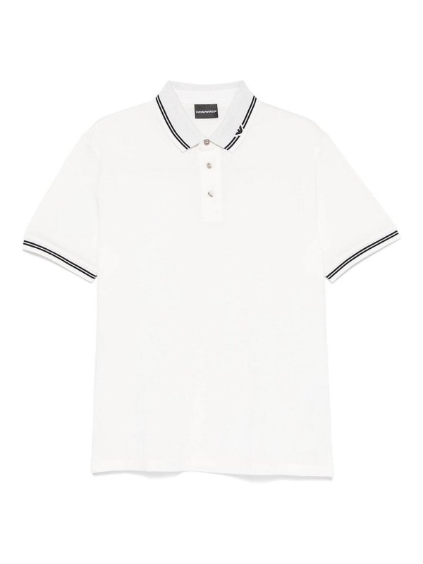 EMPORIO ARMANI: Pull col rond - Pull Col Rond - Blanc