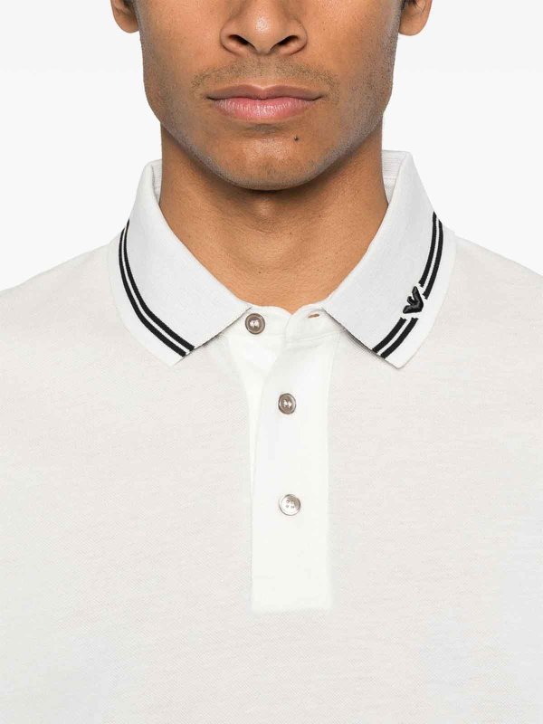 Pull Col Rond - Blanc shop online: EMPORIO ARMANI