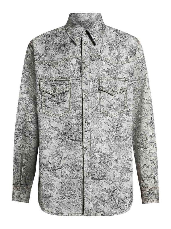 ETRO: Hemden - Hemd - Grau