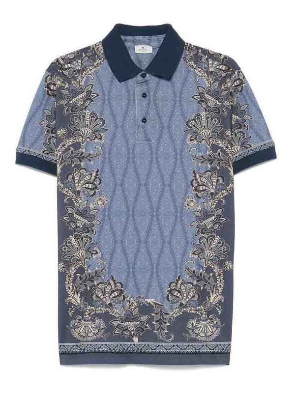 ETRO: Strickpullover mit Rundhalsausschnitt - Rundhalspullover - Dunkelblau