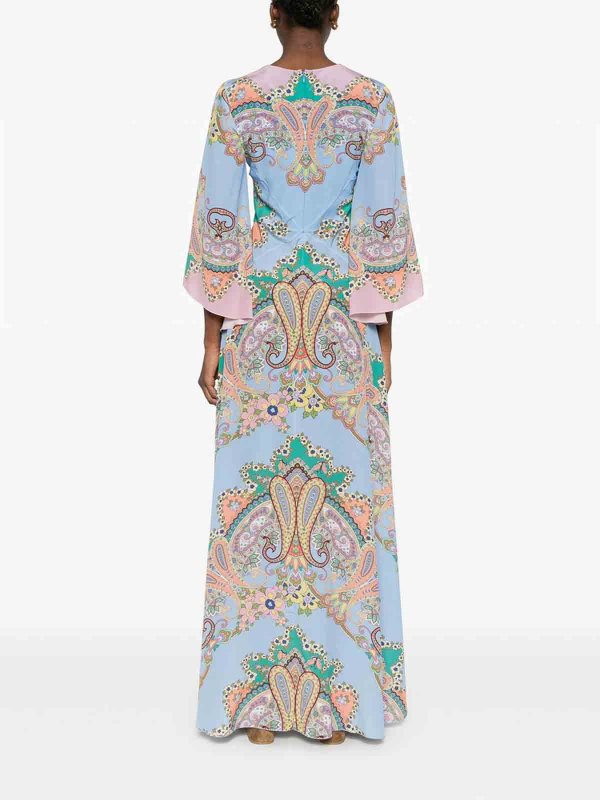 The Best Shops ETRO: Knielange Kleider - Knielanges Kleid - Blau