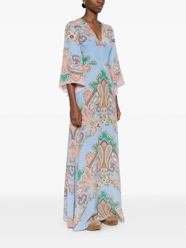 ETRO buy online Knielanges Kleid - Blau