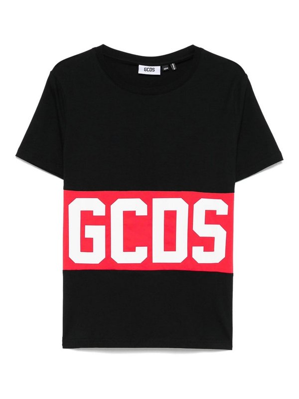 GCDS: Tシャツ - Tシャツ - 黒