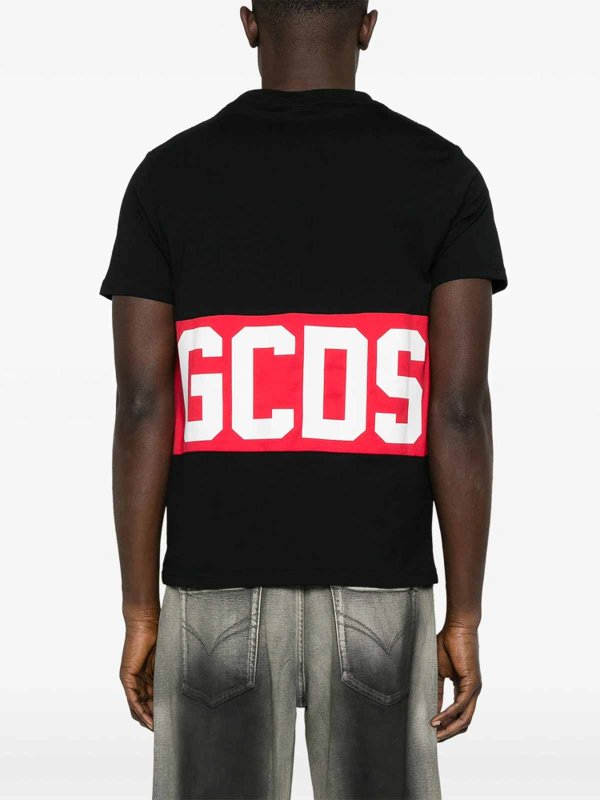 Tシャツ - 黒 shop online: GCDS