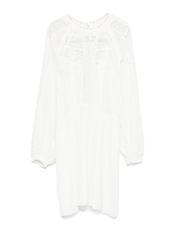 Iro: Knielange Kleider - Knielanges Kleid - Weiß