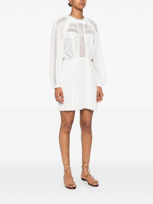 The Best Shops Iro: Knielange Kleider - Knielanges Kleid - Weiß