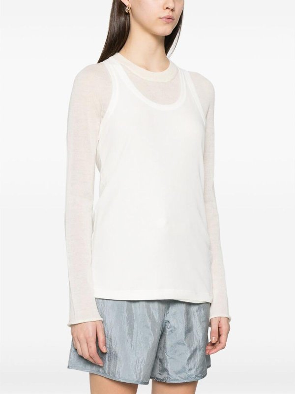 Suéter Cuello Redondo - Blanco shop online: JIL SANDER