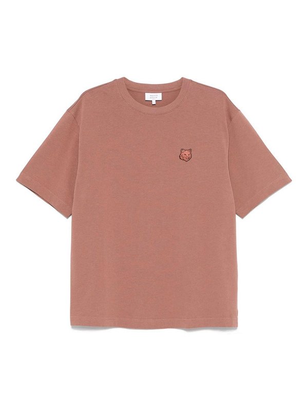 MAISON KITSUNÉ: Tシャツ - Tシャツ - ブラウン
