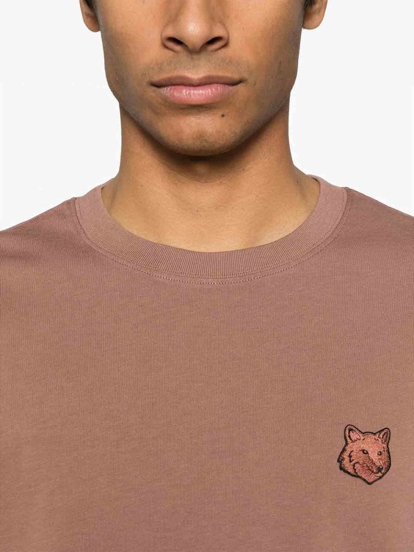 Tシャツ - ブラウン shop online: MAISON KITSUNÉ