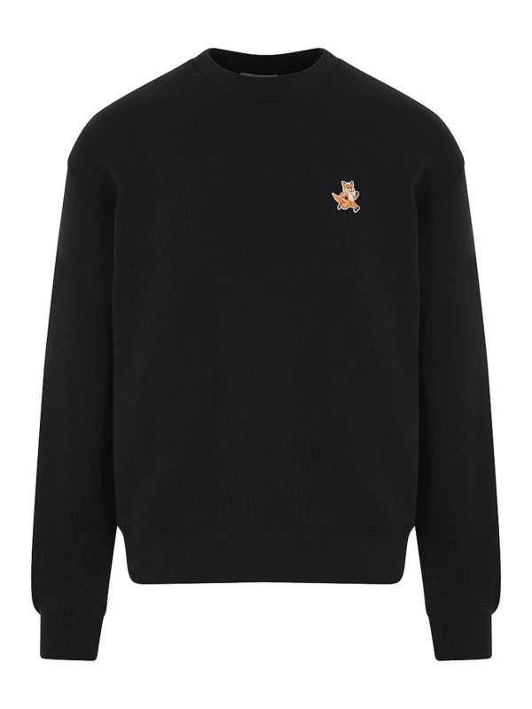 MAISON KITSUNÉ: Sudaderas y suéteres - Sudadera - Negro