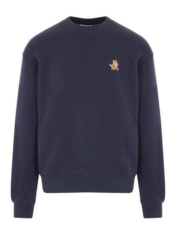 MAISON KITSUNÉ: Sweatshirts und Pullover - Sweatshirt - Blau