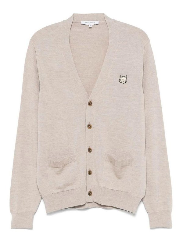 MAISON KITSUNÉ: Pull col rond - Pull Col Rond - Beige