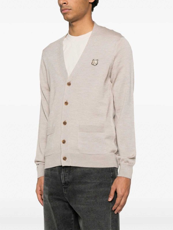 The Best Shops MAISON KITSUNÉ: Pull col rond - Pull Col Rond - Beige