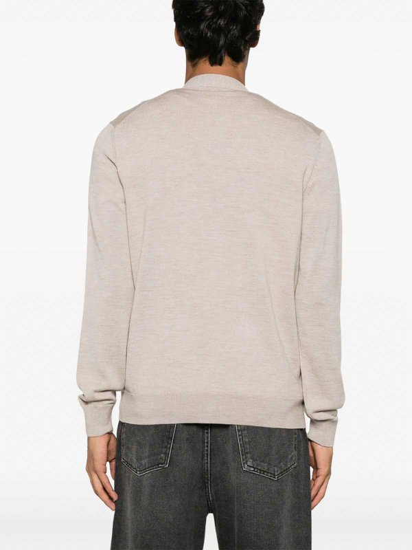 Pull Col Rond - Beige shop online: MAISON KITSUNÉ