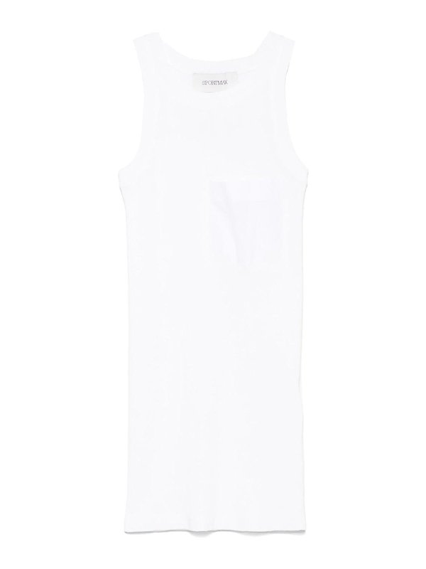 SPORTMAX: トップス＆タンクトップ - トップ/タンクトップ - 白