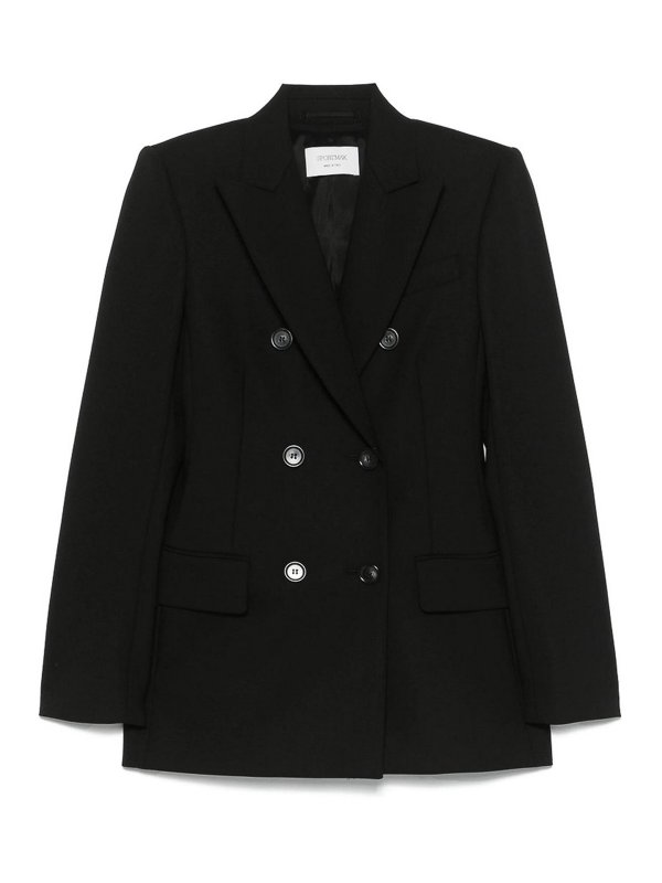 SPORTMAX: カジュアルジャケット - カジュアルジャケット - 黒