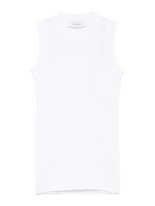 SPORTMAX: Tops und Tank Tops - Top - Weiß