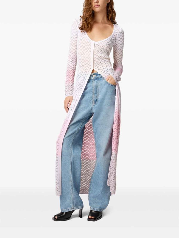 MISSONI: Strickpullover mit Rundhalsausschnitt online - Rundhalspullover - Weiß