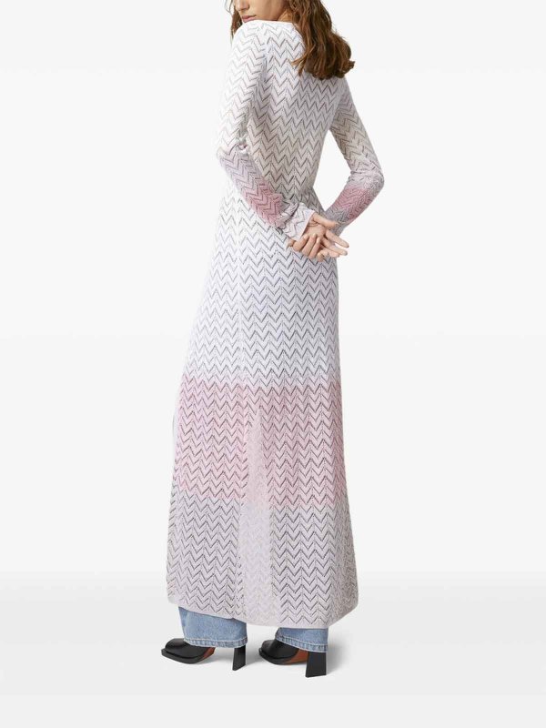 The Best Shops MISSONI: Strickpullover mit Rundhalsausschnitt - Rundhalspullover - Weiß