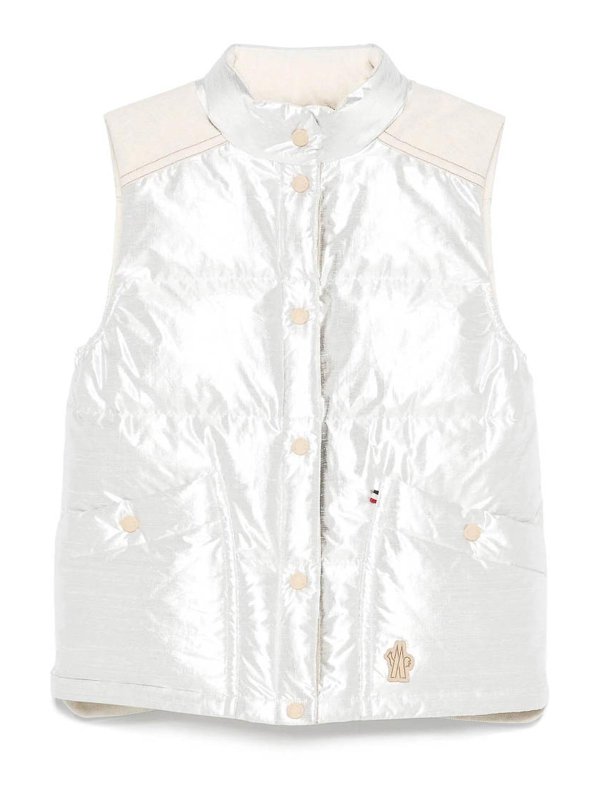 MONCLER GRENOBLE: ダウン・ハイテクコート - ダウンコート - 銀