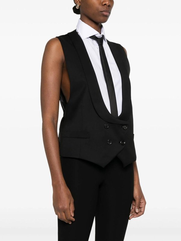 MOSCHINO buy online ウェストコート/ジレ - 黒