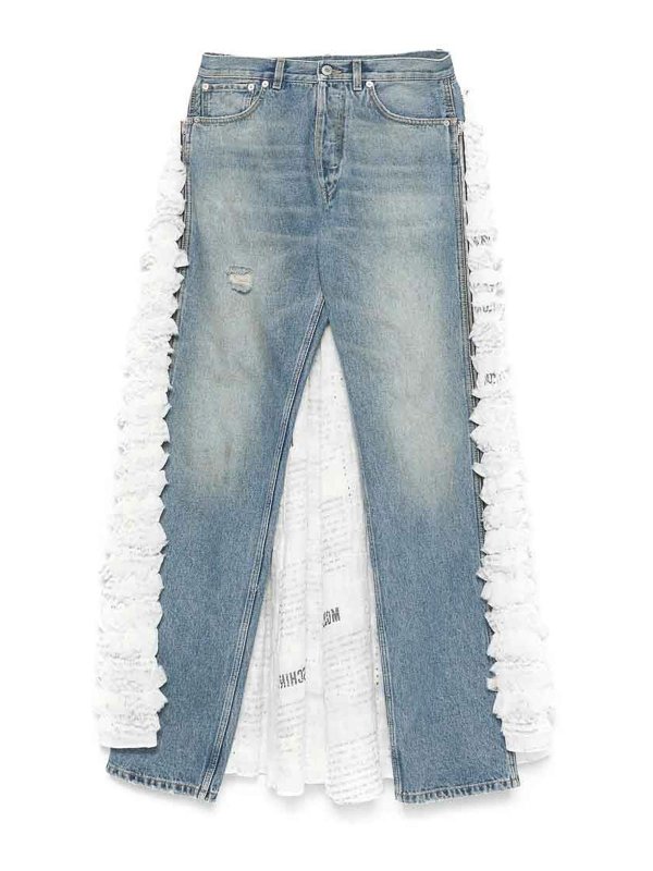 MOSCHINO: jeans dritti, a sigaretta - Jeans in denim