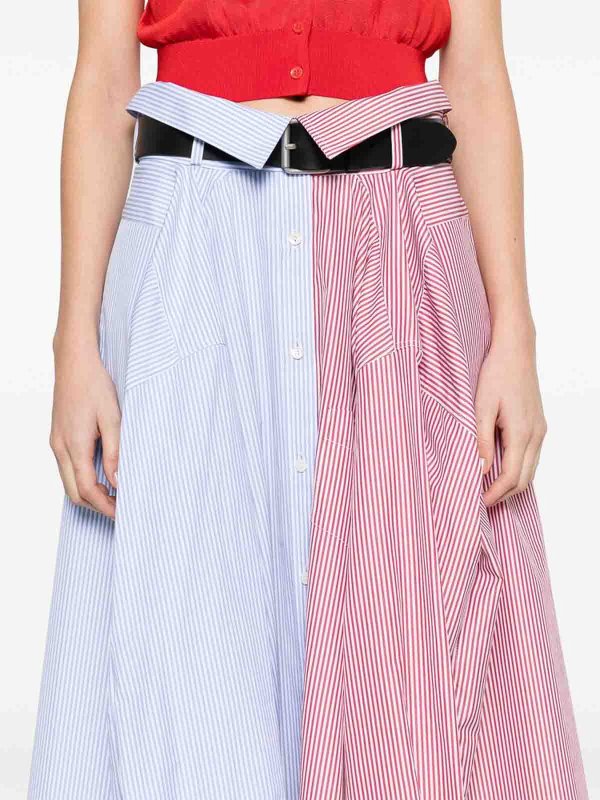 MOSCHINO: ニーレングススカート＆ミディ丈 online - 膝丈/ミディスカート - ブルー