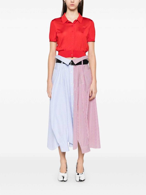 The Best Shops MOSCHINO: ニーレングススカート＆ミディ丈 - 膝丈/ミディスカート - ブルー