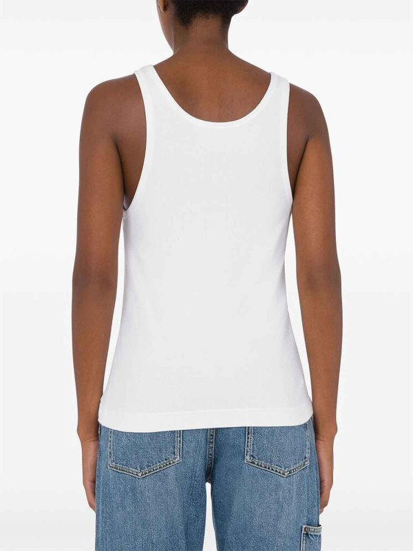 MOSCHINO: Strickpullover mit Rundhalsausschnitt online - Rundhalspullover - Weiß