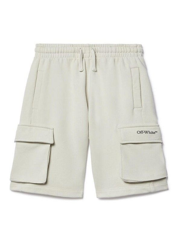 OFF-WHITE: Hosen Shorts - Shorts - Grau