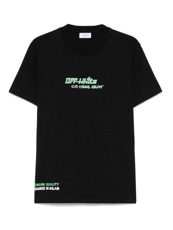 OFF-WHITE: Camisetas - Camiseta - Negro