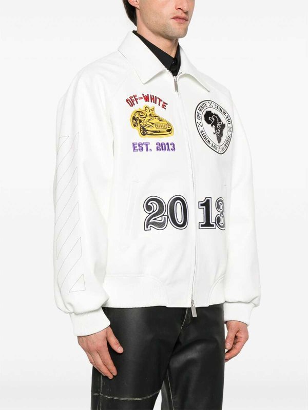 The Best Shops OFF-WHITE: leather coats - Leather jacket