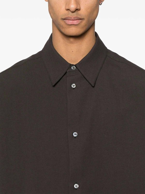 シャツ - ブラウン shop online: STUDIO NICHOLSON