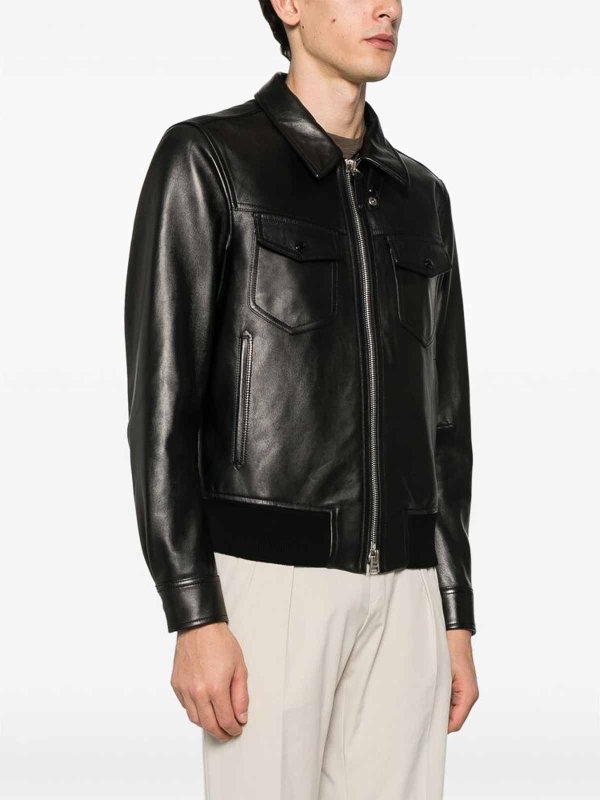 TOM FORD: leather coats online - Leather coat