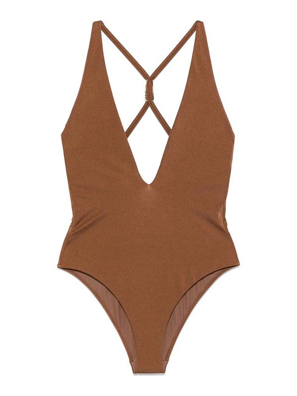 VERSACE: Badeanzüge - Badeanzug - Braun