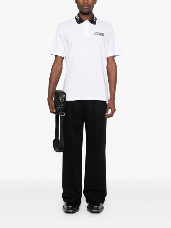 The Best Shops Versace Jeans Couture: Suéteres con cuello pico - Suéter Cuello Redondo - Blanco